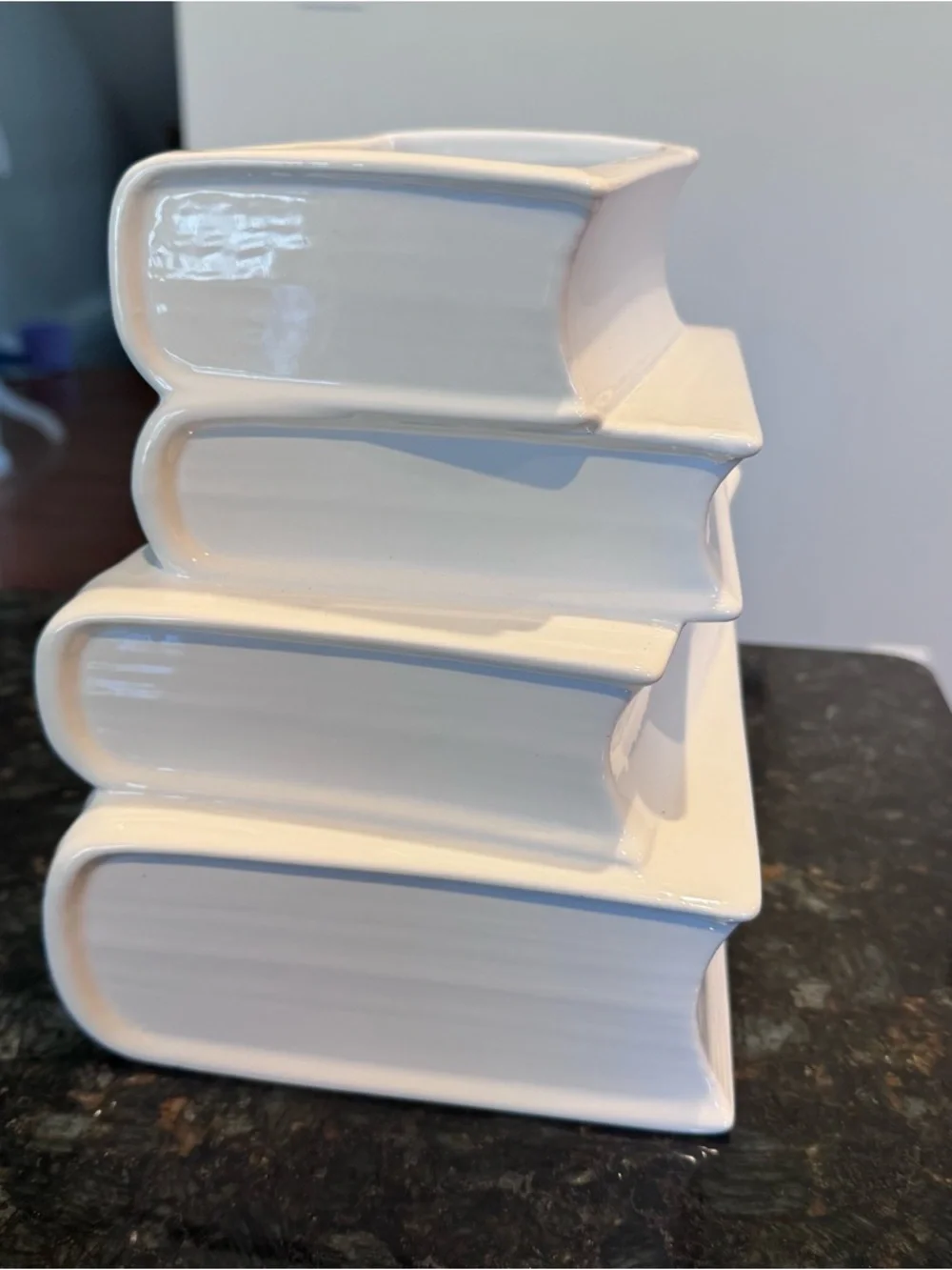 Viral Stacked Ceramic Book Vase Planter NEW